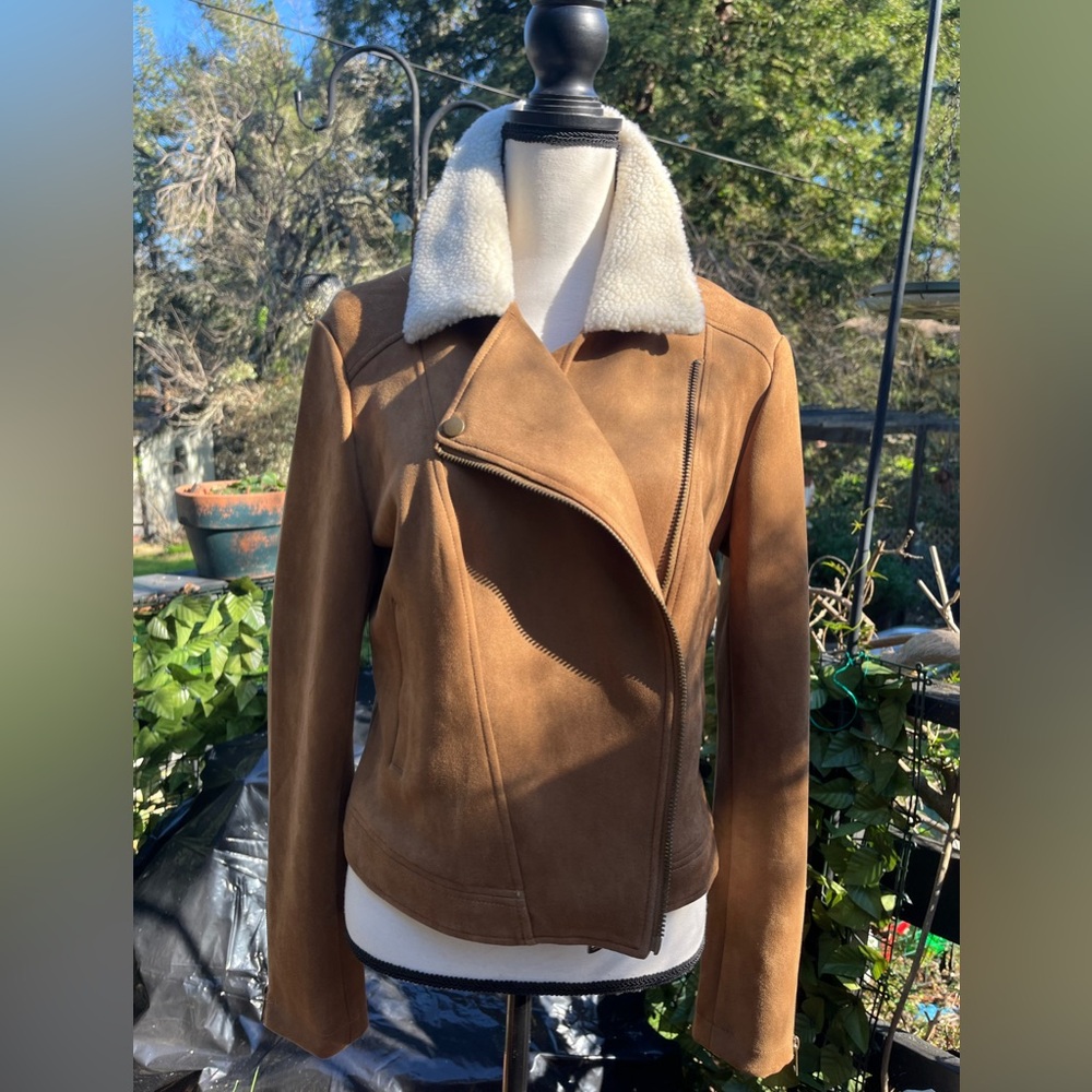 Faux suede jacket